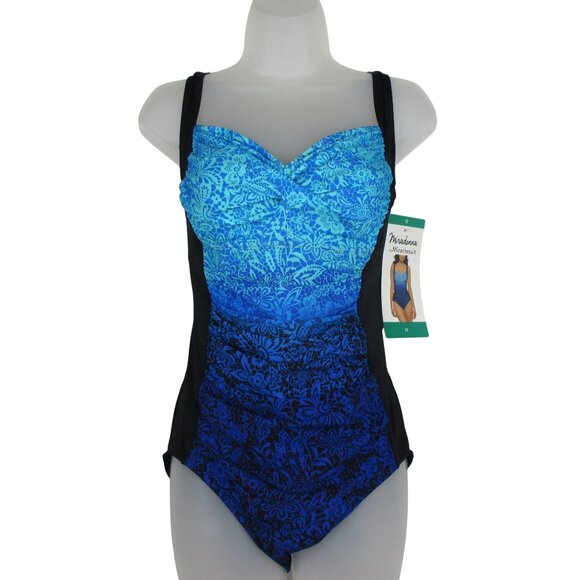MIRADONNA by Miraclesuit Womens Swim Suit One Piece Size 10 Slimming NWT - Picture 1 of 8